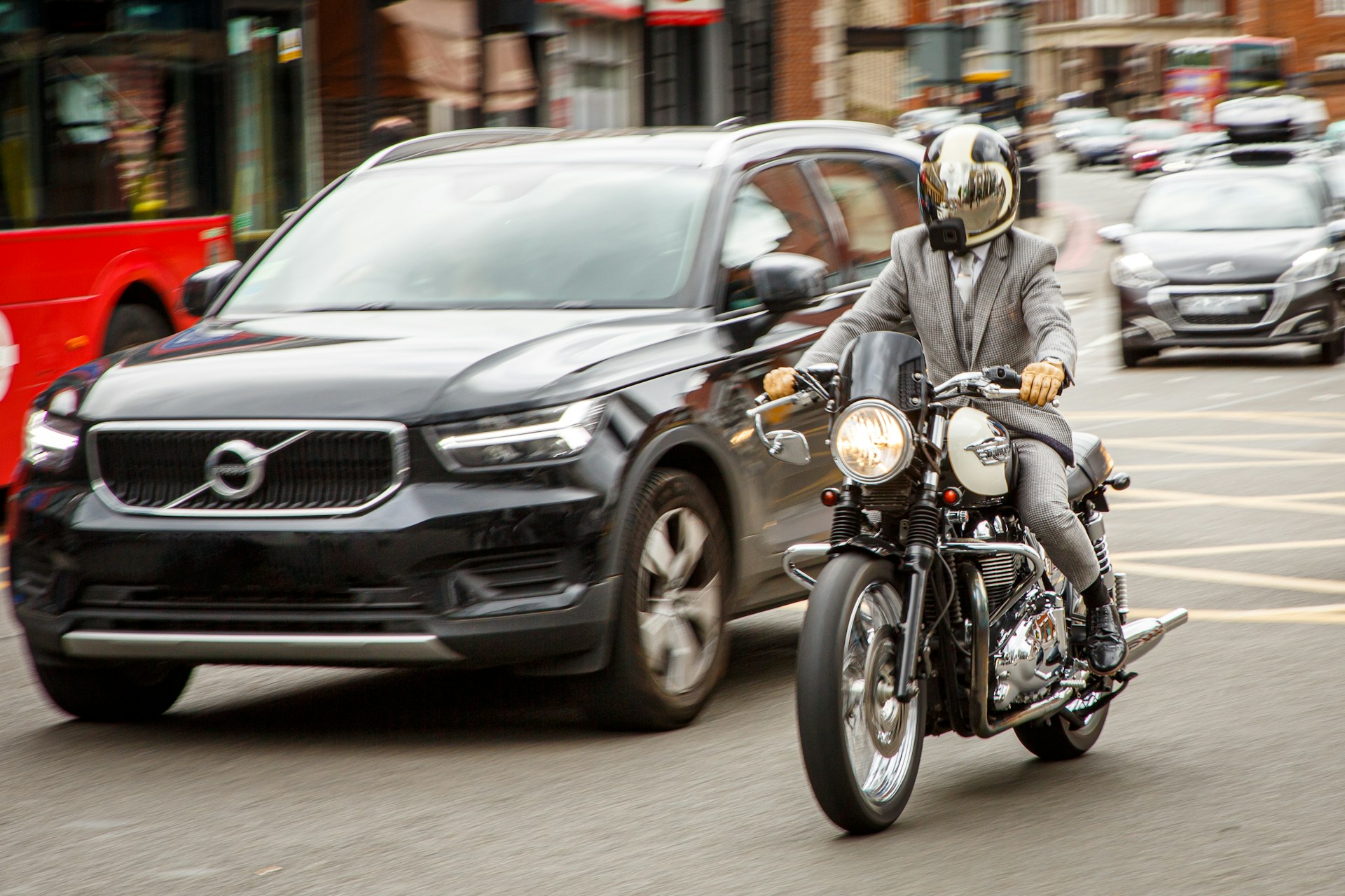 classic styling of Triumph motorcycles